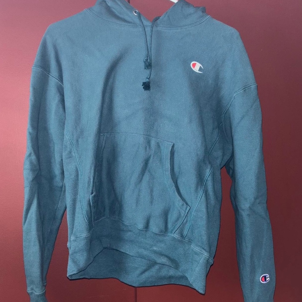 Champion Green Sweatshirt Classic Pullover Design